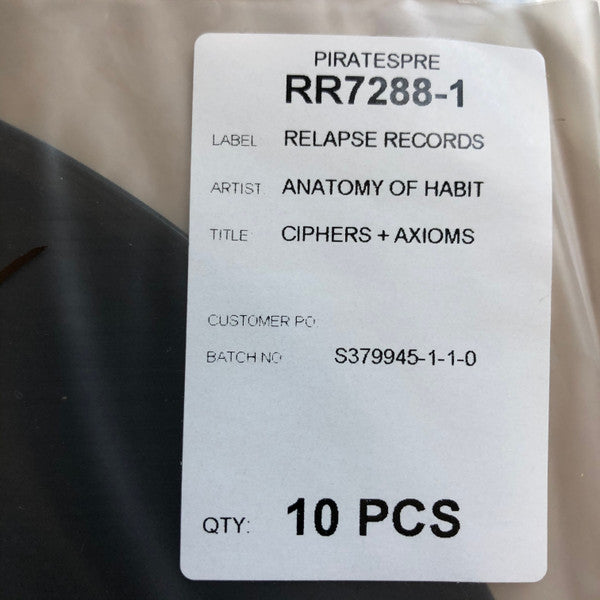 Anatomy Of Habit : Ciphers + Axioms (LP, Album, TP)